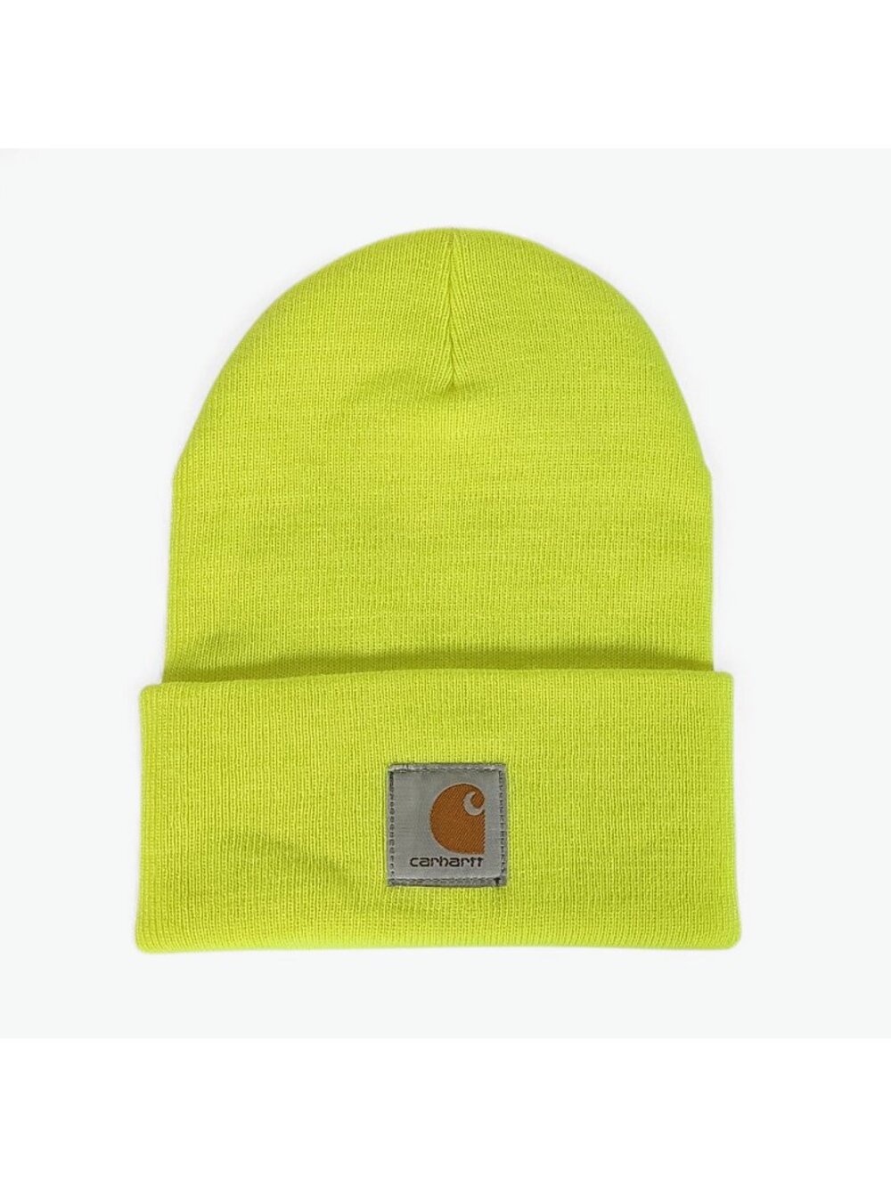 Carhartt A18 Watch Hat Beanie Hi-Vis Neon Yellow Acrylic Knit Cuffed One Size